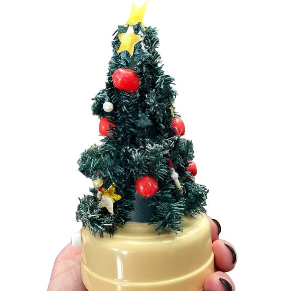 Vintage Winking Christmas Tree Merry Lite Lantern Hong Kong Lighted Works READ - Picture 6 of 16